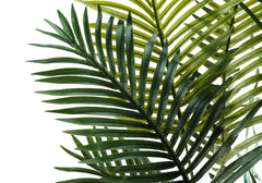 Artificial Plant, 57" Tall, Palm Tree, Indoor, Faux, Fake, Floor, Greenery, Potted, Real Touch, Decorative, Green Leaves, Black Pot