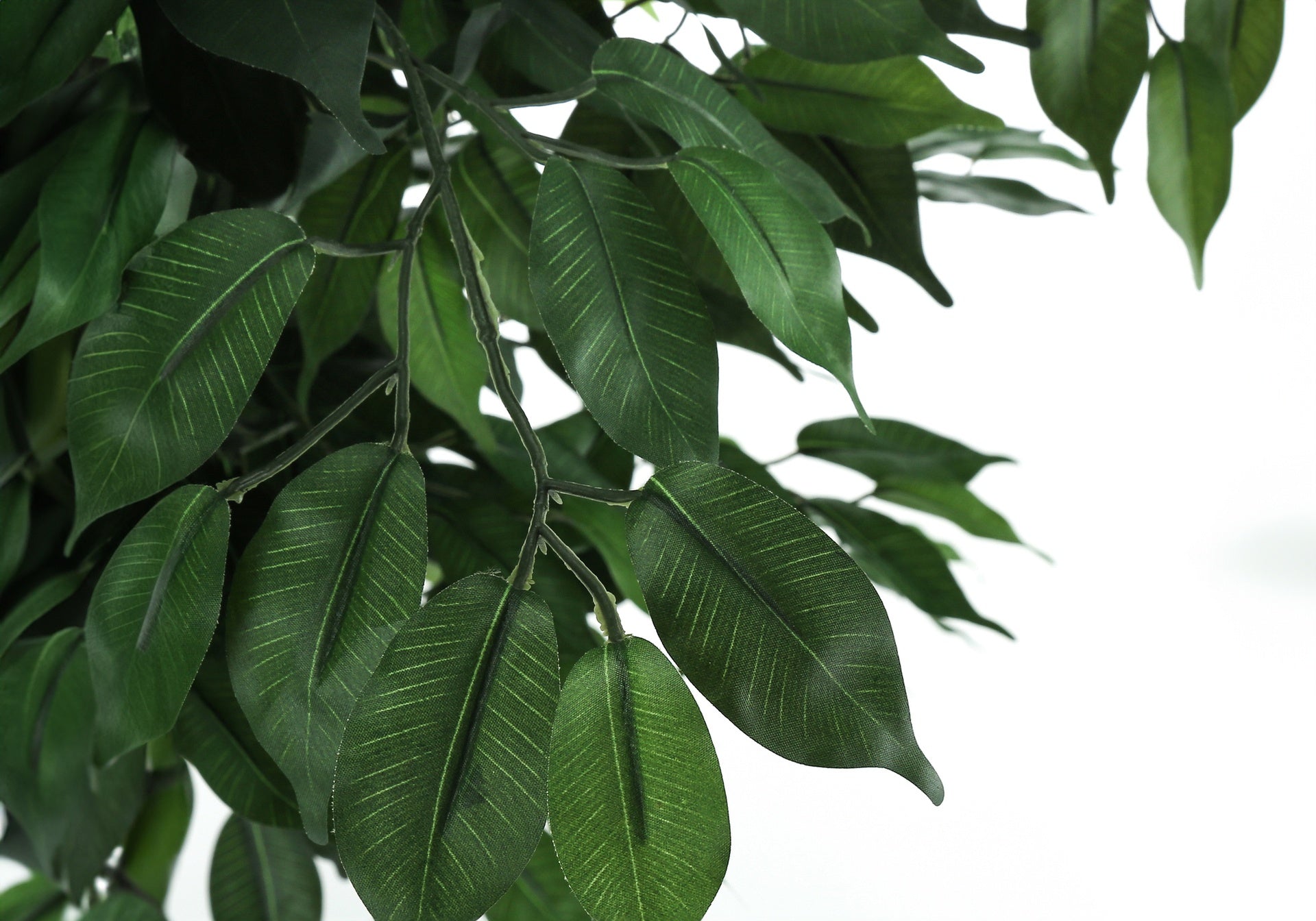 Artificial Plant, 58" Tall, Ficus Tree, Indoor, Faux, Fake, Floor, Greenery, Potted, Decorative, Green Leaves, Black Pot
