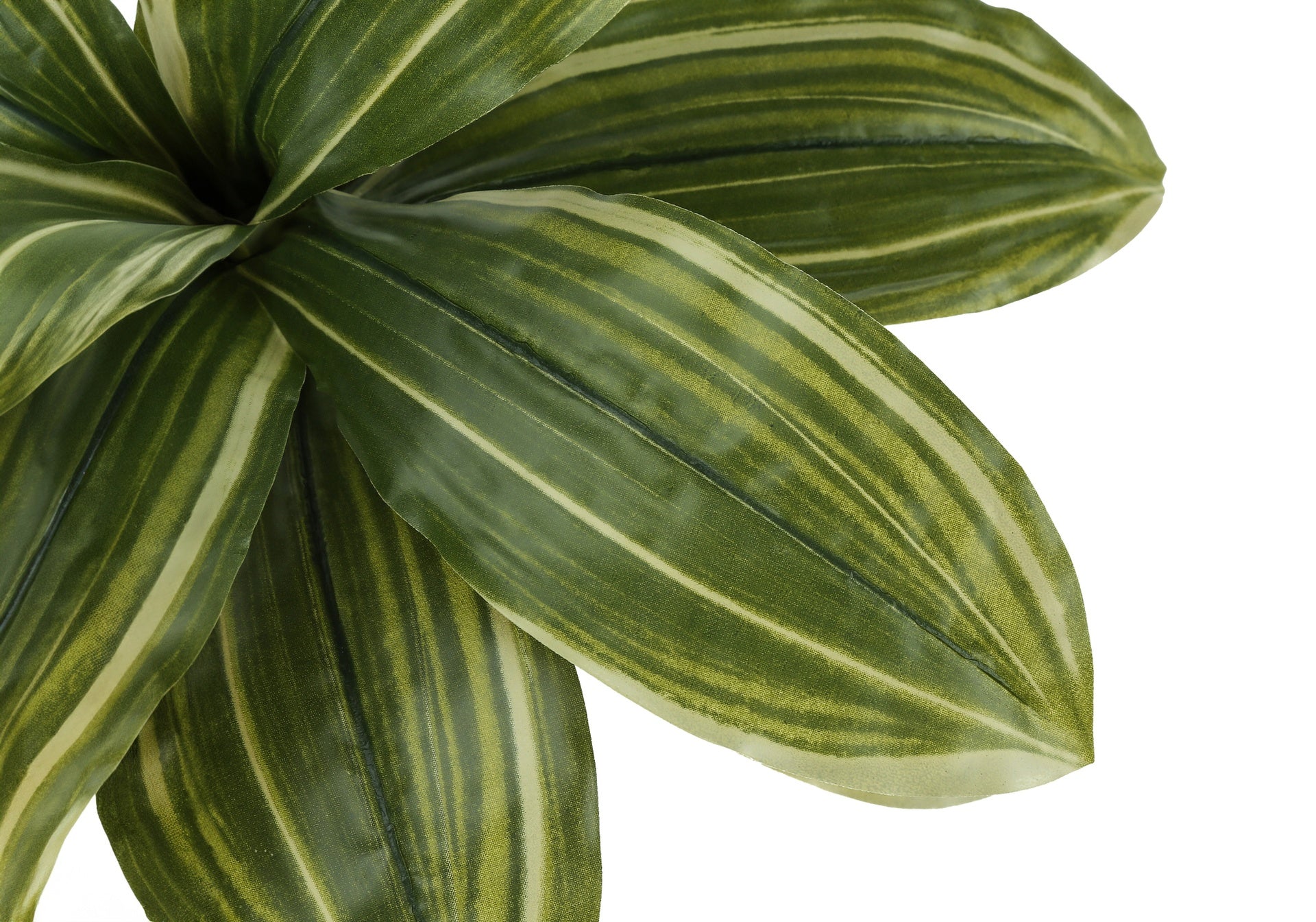 Artificial Plant, 17" Tall, Dracaena, Indoor, Faux, Fake, Table, Greenery, Potted, Real Touch, Decorative, Green Leaves, Black Pot
