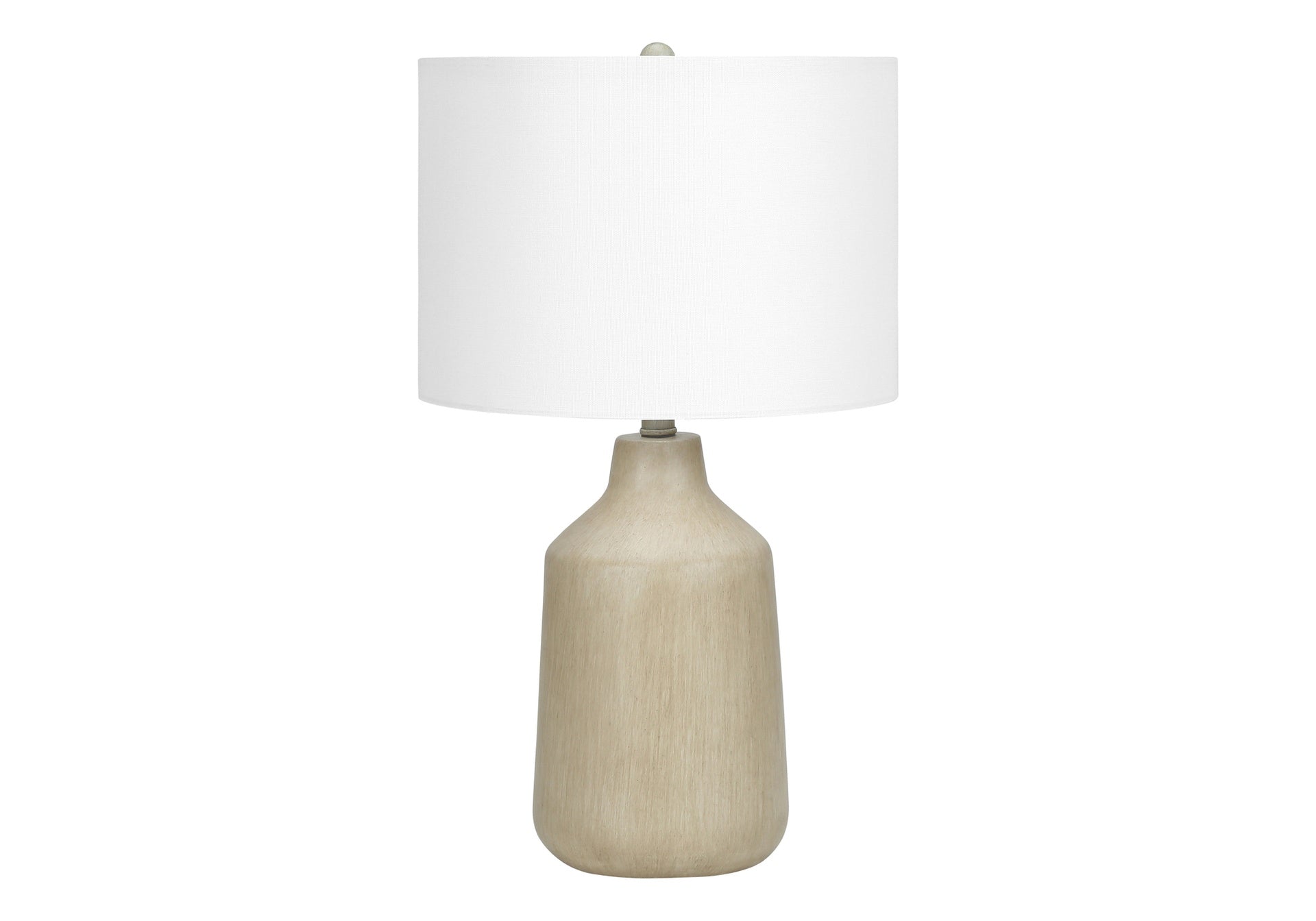 Lighting, 24"h, Table Lamp, Beige Concrete, Ivory / Cream Shade, Contemporary