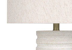 Lighting, 28"h, Table Lamp, Cream Resin, Ivory / Cream Shade, Transitional