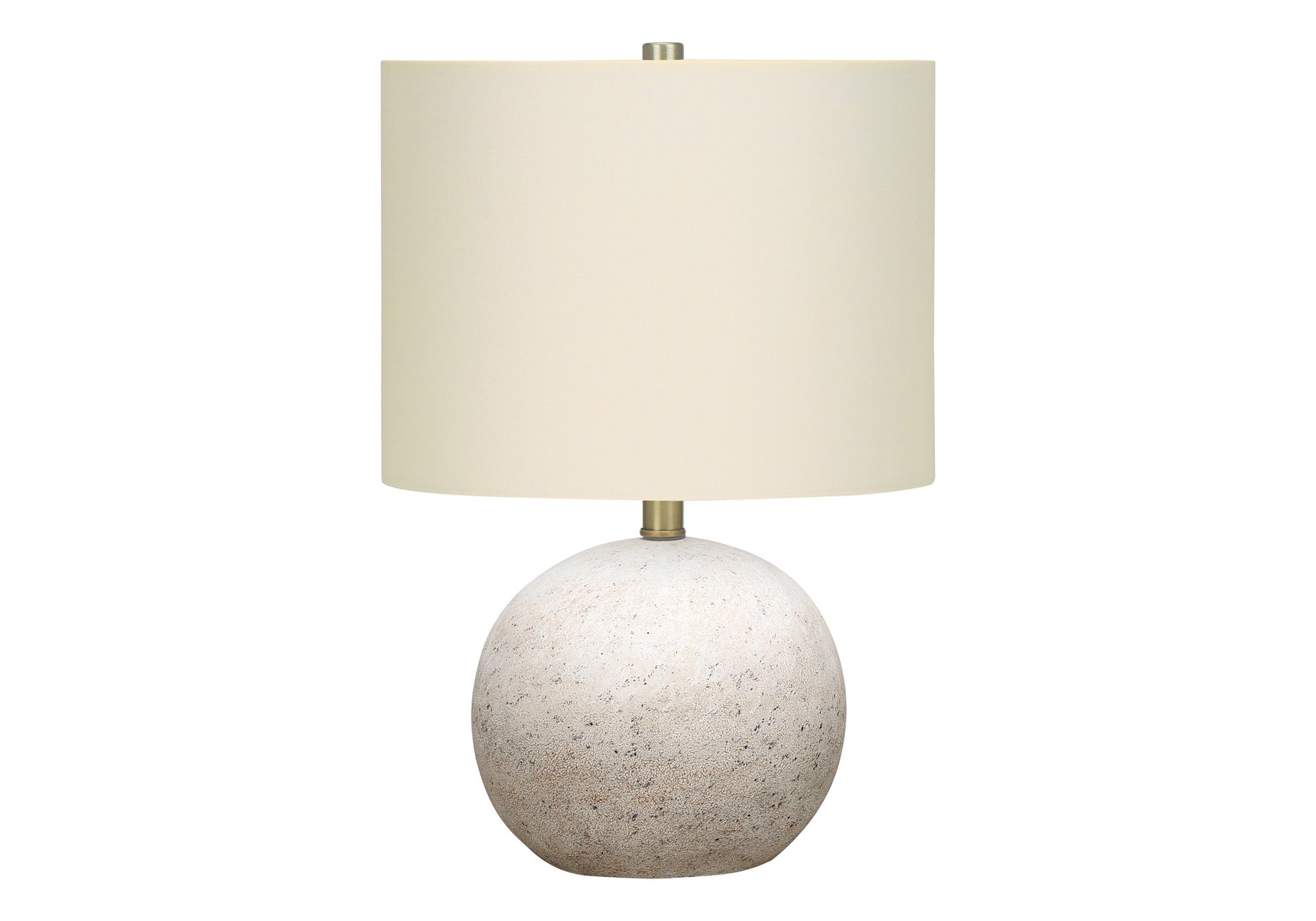 Lighting, 20"h, Table Lamp, Grey Concrete, Ivory / Cream Shade, Contemporary