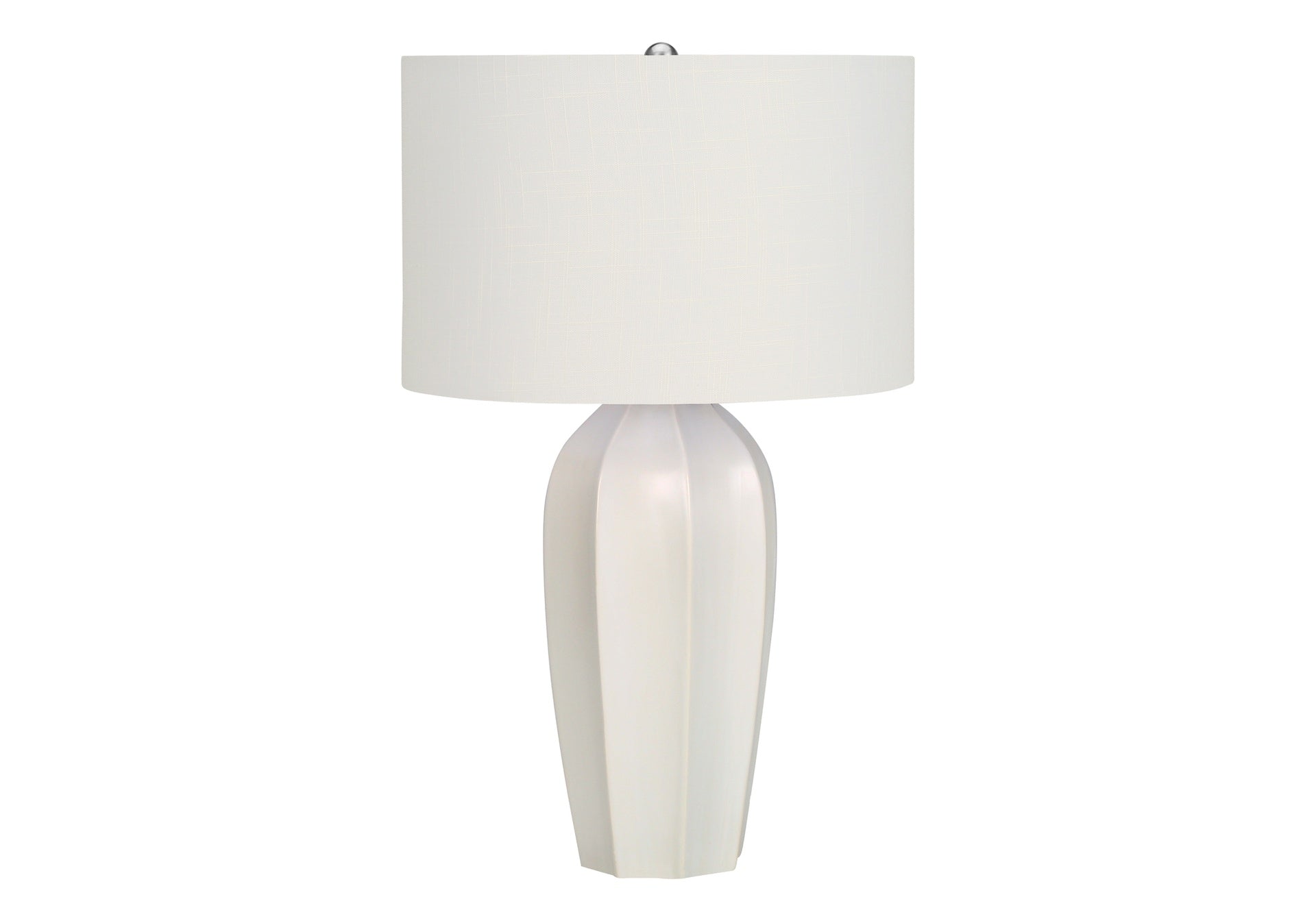 Lighting, 27"h, Table Lamp, Cream Ceramic, Ivory / Cream Shade, Modern