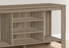 Tv Stand, 48 Inch, Console, Media Entertainment Center, Storage Shelves, Living Room, Bedroom, Brown Laminate, Contemporary, Modern