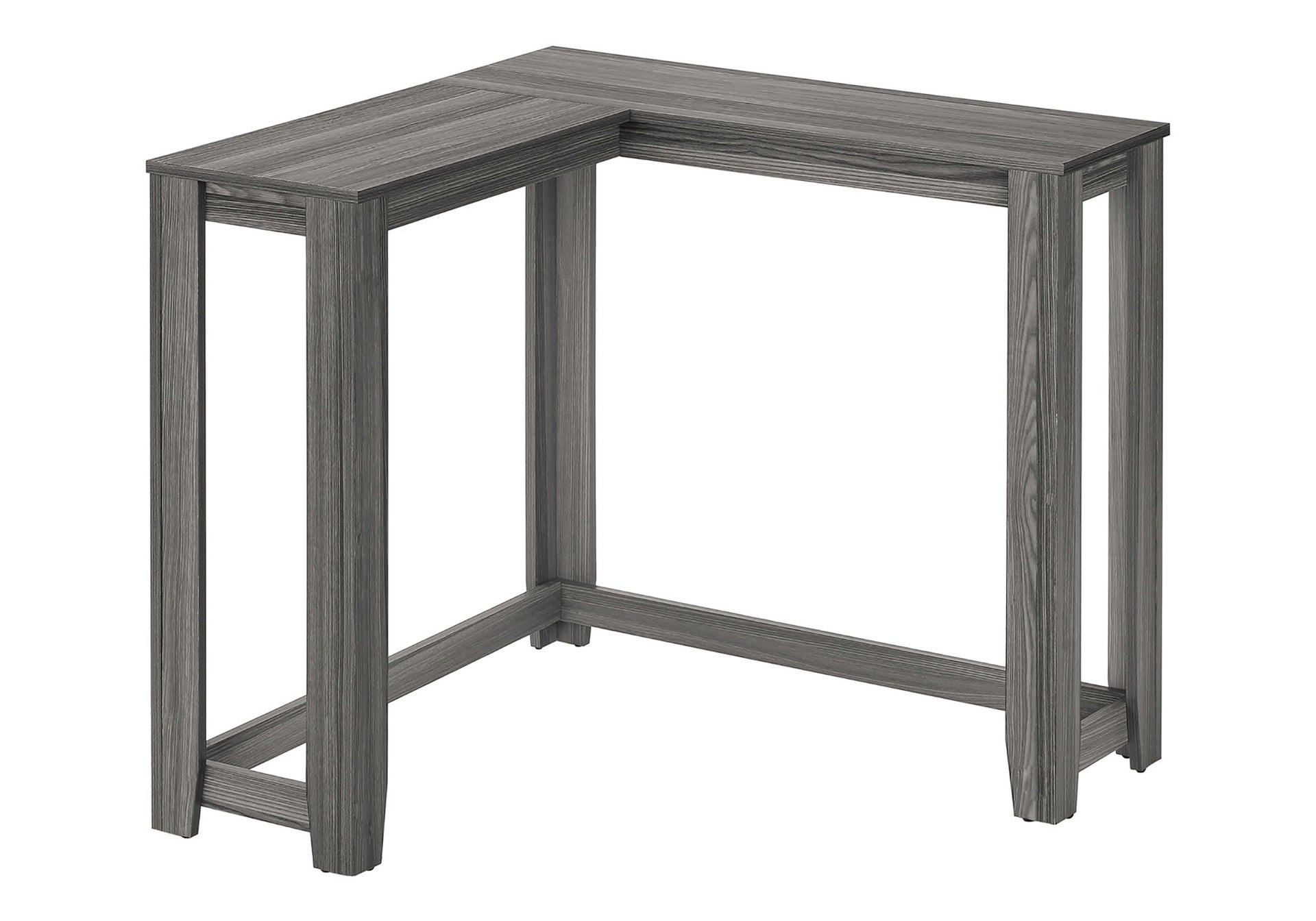 Accent Table, Console, Entryway, Narrow, Corner, Living Room, Bedroom, Grey Laminate, Contemporary, Modern