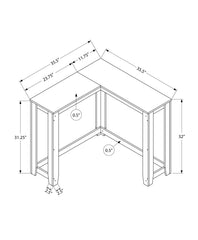 Accent Table, Console, Entryway, Narrow, Corner, Living Room, Bedroom, Brown Laminate, Contemporary, Modern
