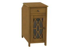 Accent Table, Side Table, End, Narrow, Nightstand, Bedroom, Storage Drawer, Lamp, Brown Veneer, Traditional