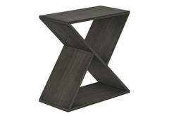 Accent Table, Side, End, Nightstand, Narrow, Small, Bedroom, Living Room, Lamp, Dark Green Veneer, Contemporary