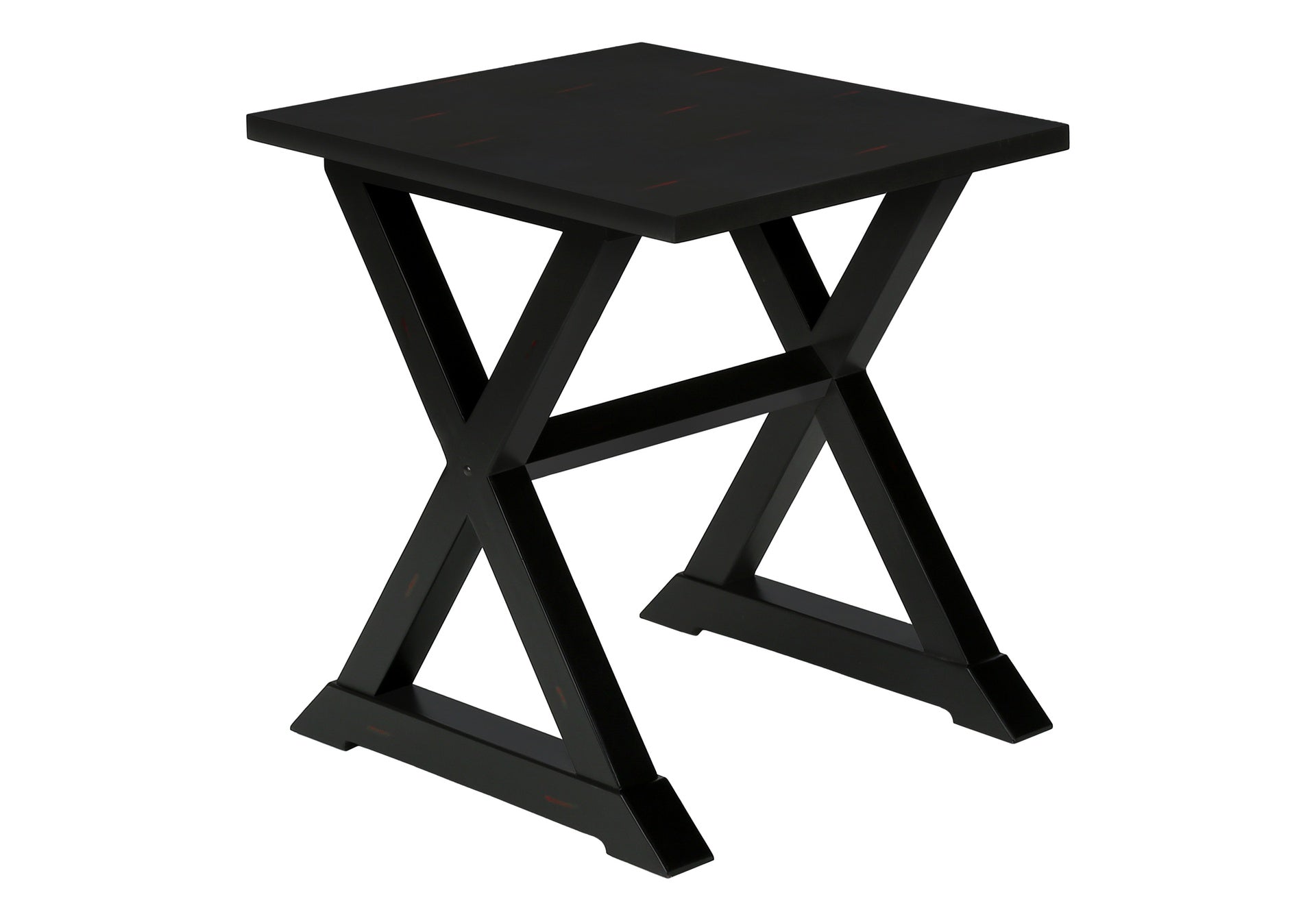 Accent Table, End, Side Table, Square, Nightstand, Bedroom, Lamp, Black Veneer, Transitional