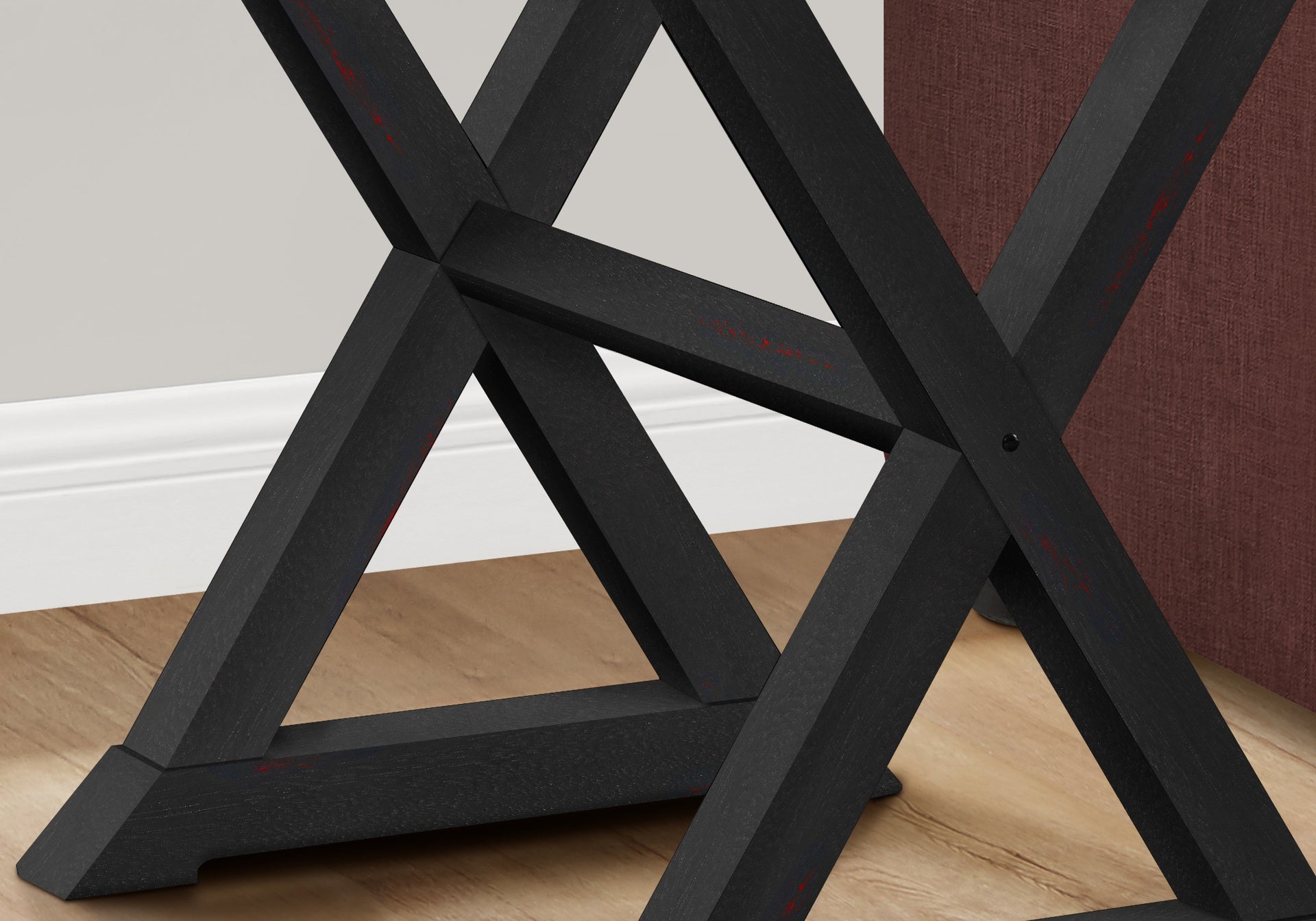 Accent Table, End, Side Table, Square, Nightstand, Bedroom, Lamp, Black Veneer, Transitional