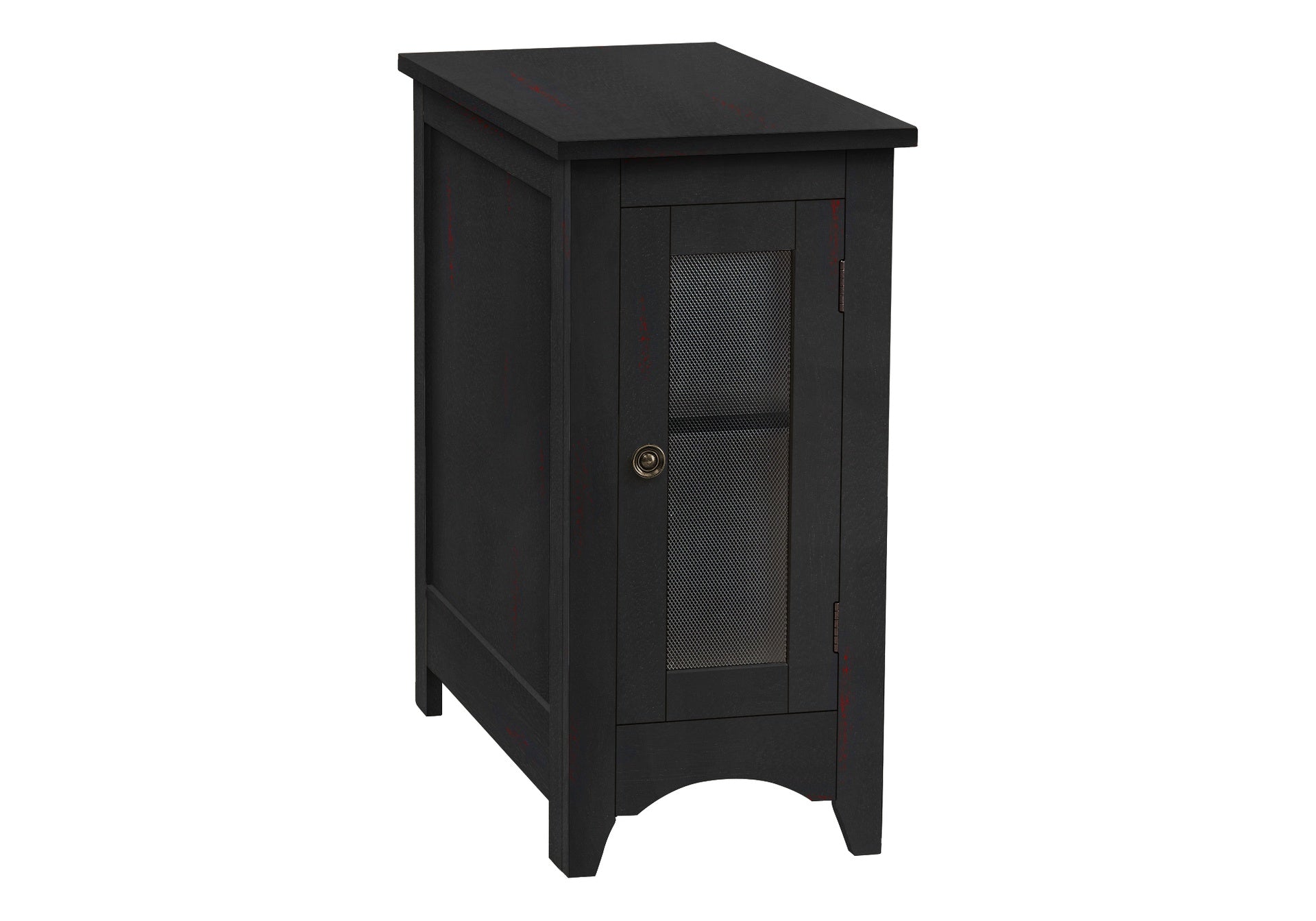 Accent Table, End, Side Table, Narrow, Nightstand, Bedroom, Lamp, Storage, Black Veneer, Transitional