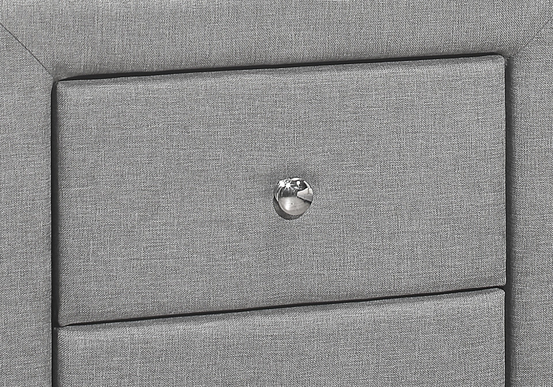 Nightstand, Nightstand, End, Side, Lamp, Storage Drawer, Bedroom, Upholstered, Grey Linen Look, Transitional