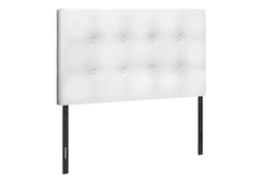 Bed, Headboard Only, Twin Size, Bedroom, Upholstered, White Leather Look, Transitional