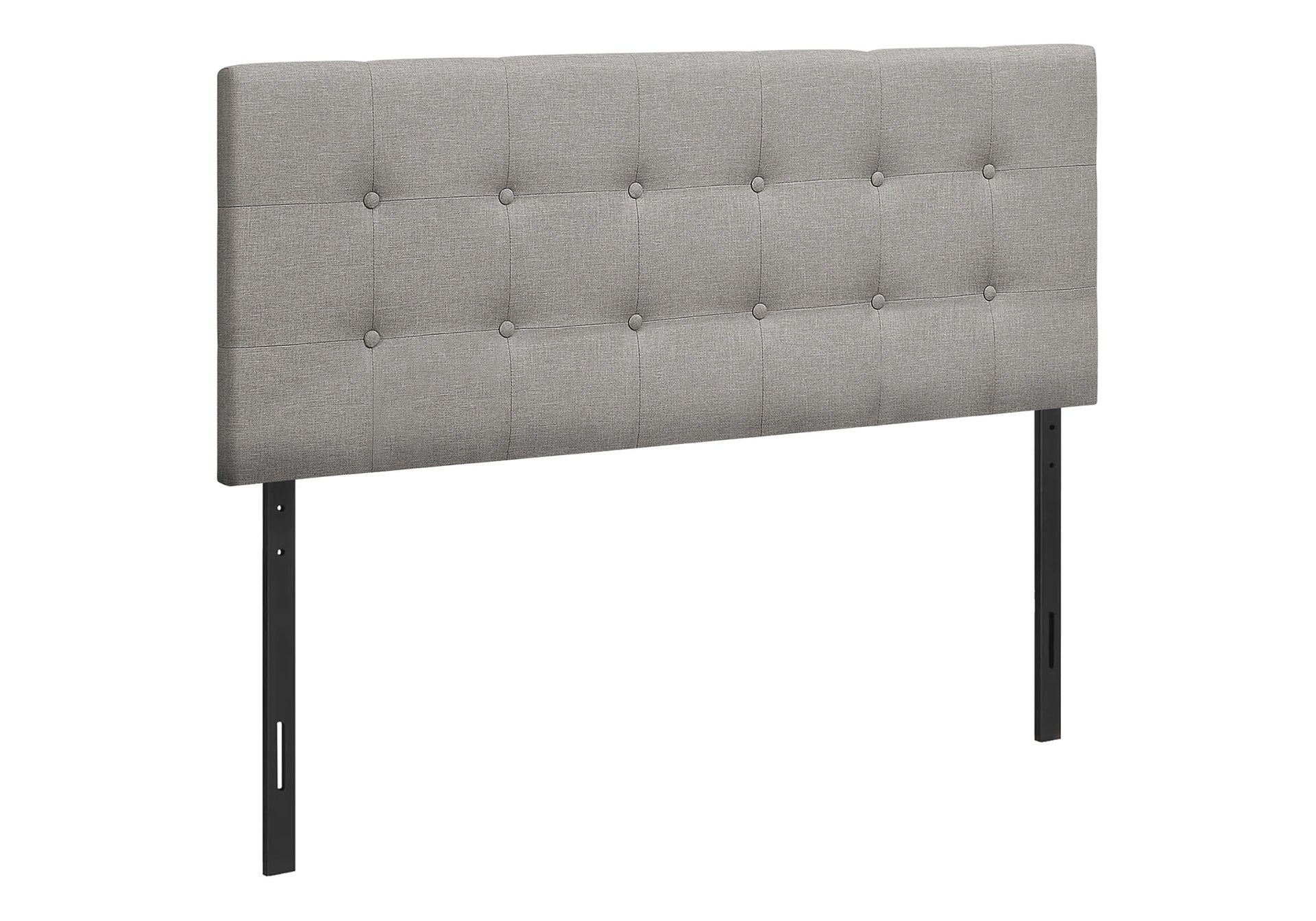 Bed, Headboard Only, Full Size, Bedroom, Upholstered, Grey Linen Look, Transitional