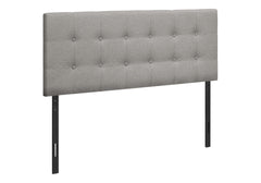 Bed, Headboard Only, Full Size, Bedroom, Upholstered, Grey Linen Look, Transitional