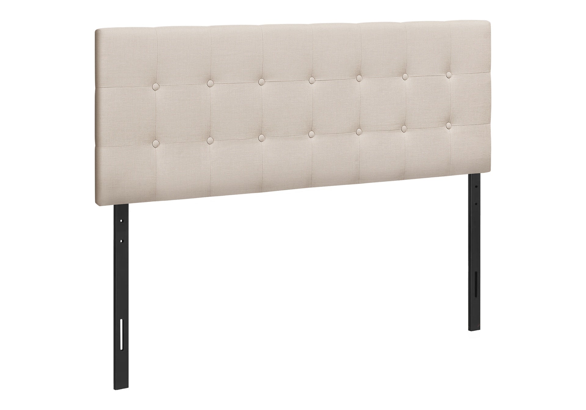 Bed, Headboard Only, Queen Size, Bedroom, Upholstered, Beige Linen Look, Transitional