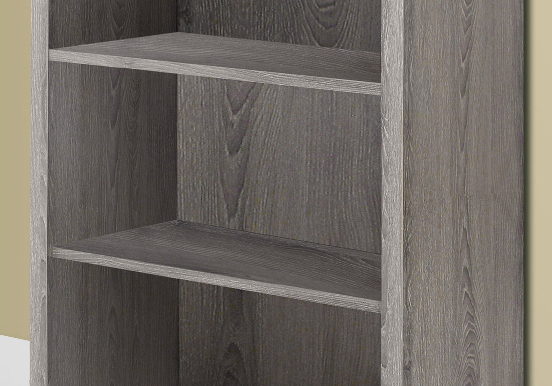 Bookshelf, Bookcase, Etagere, 5 Tier, 48"h, Office, Bedroom, Brown Laminate, Contemporary, Modern