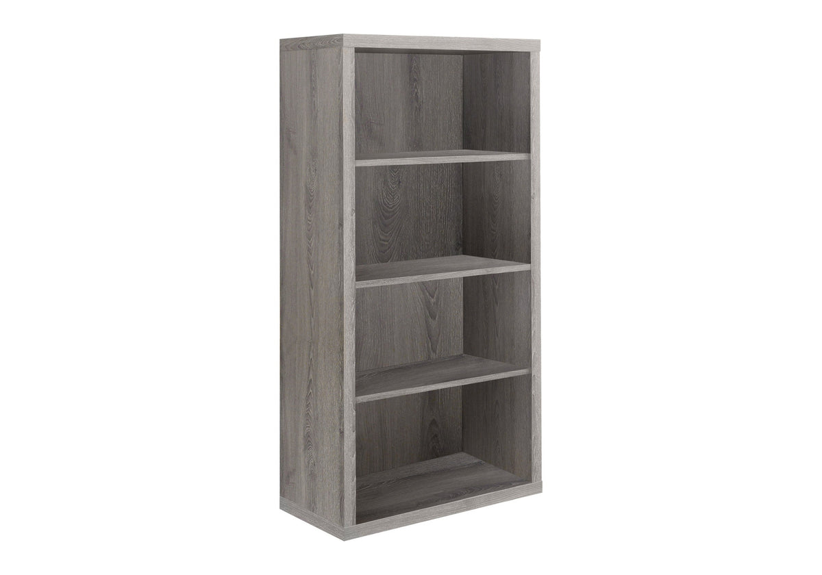 Bookshelf, Bookcase, Etagere, 5 Tier, 48"h, Office, Bedroom, Brown Laminate, Contemporary, Modern