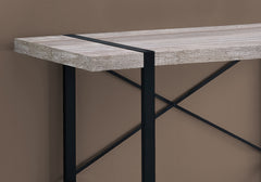 Computer Desk, Home Office, Laptop, 48"l, Work, Beige Laminate, Black Metal, Contemporary, Modern