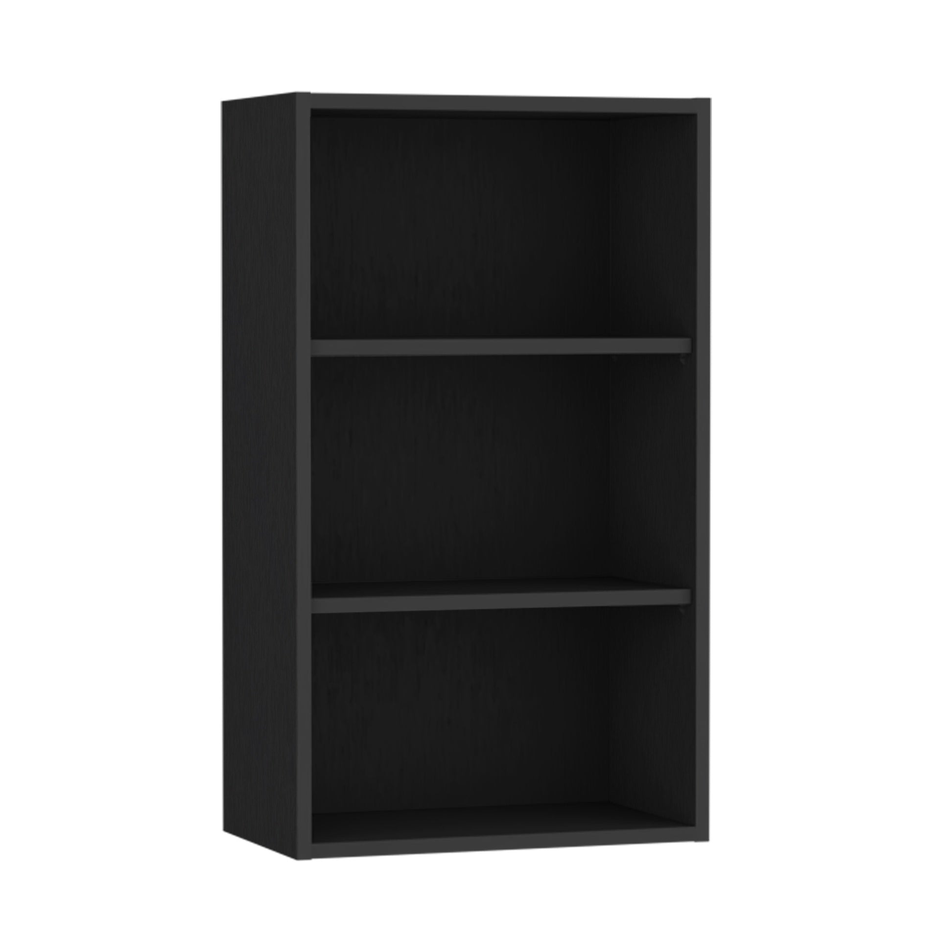 Wall Cabinet 36" H, 3 shelves, Black