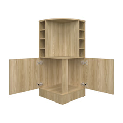 Bar Cabinet, 2 Doors, 8 Wine Bottle Compartments