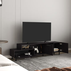 Tv Stand, 3Doors, 1 Shelf 50" TV Capacity