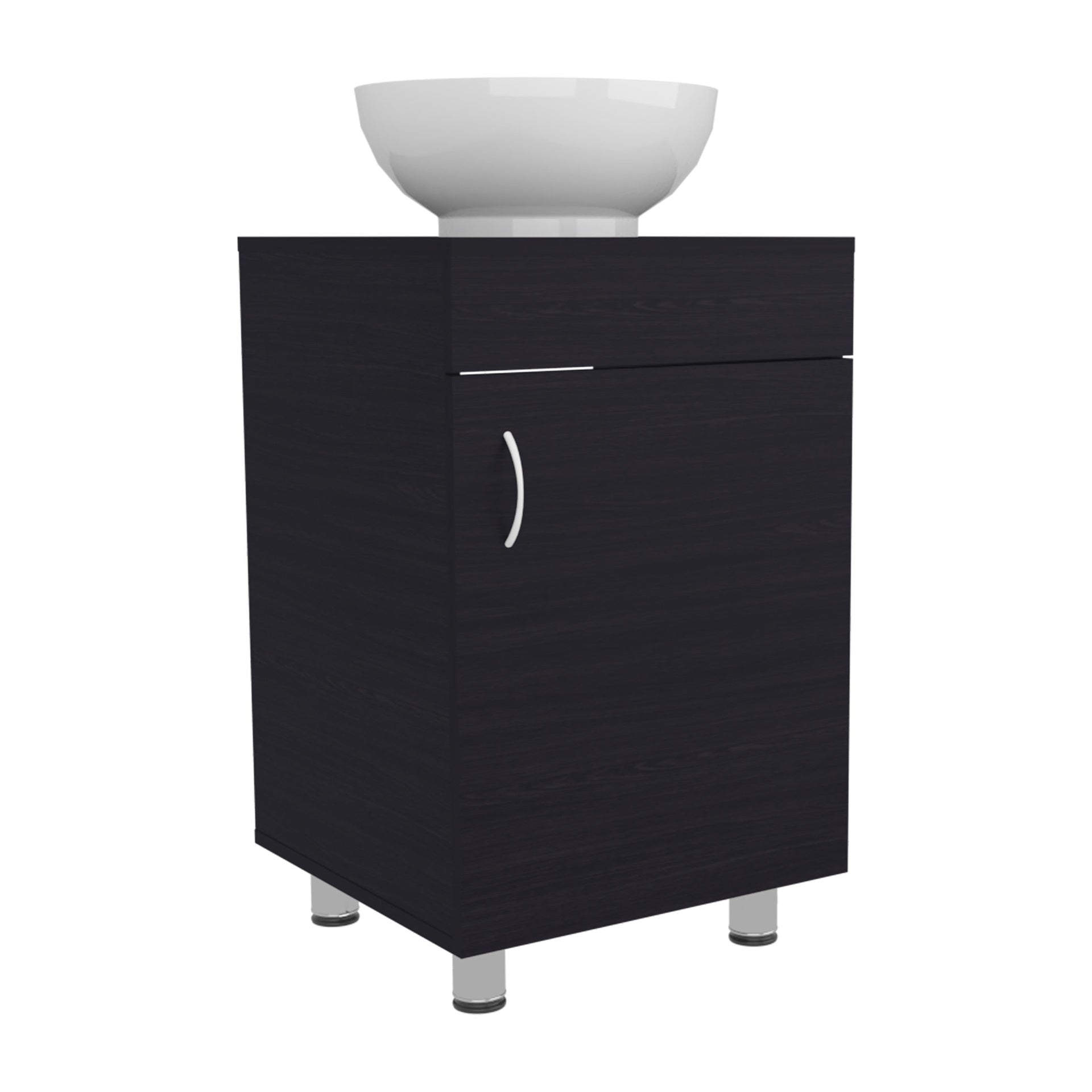Bathroom Vanity with Sink, 1 Door, 4 Legs