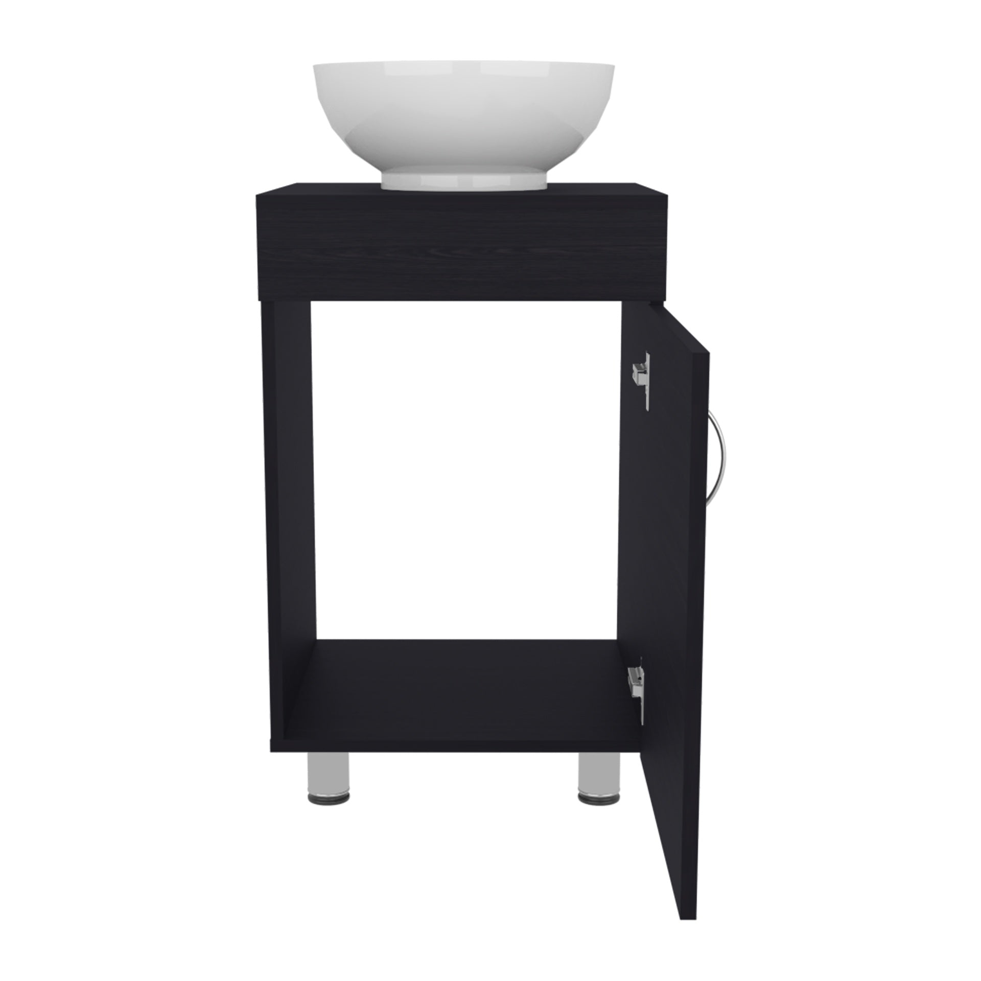 Bathroom Vanity with Sink, 1 Door, 4 Legs