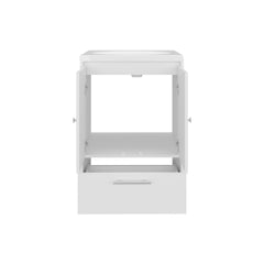 Bathroom Vanity with Sink, 2 Doors, 1 Drawer, White