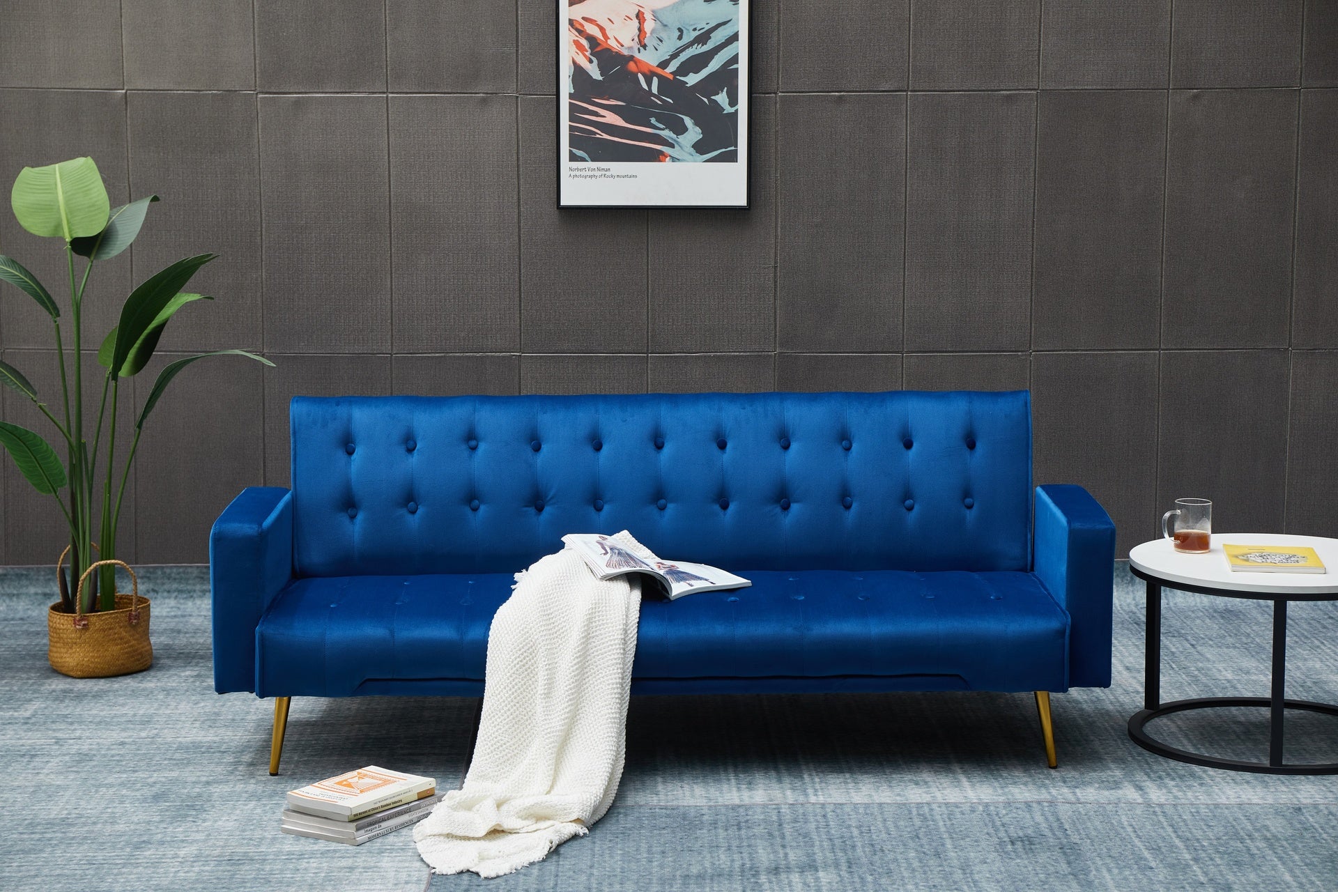 SOFA BED - DARKBLUE