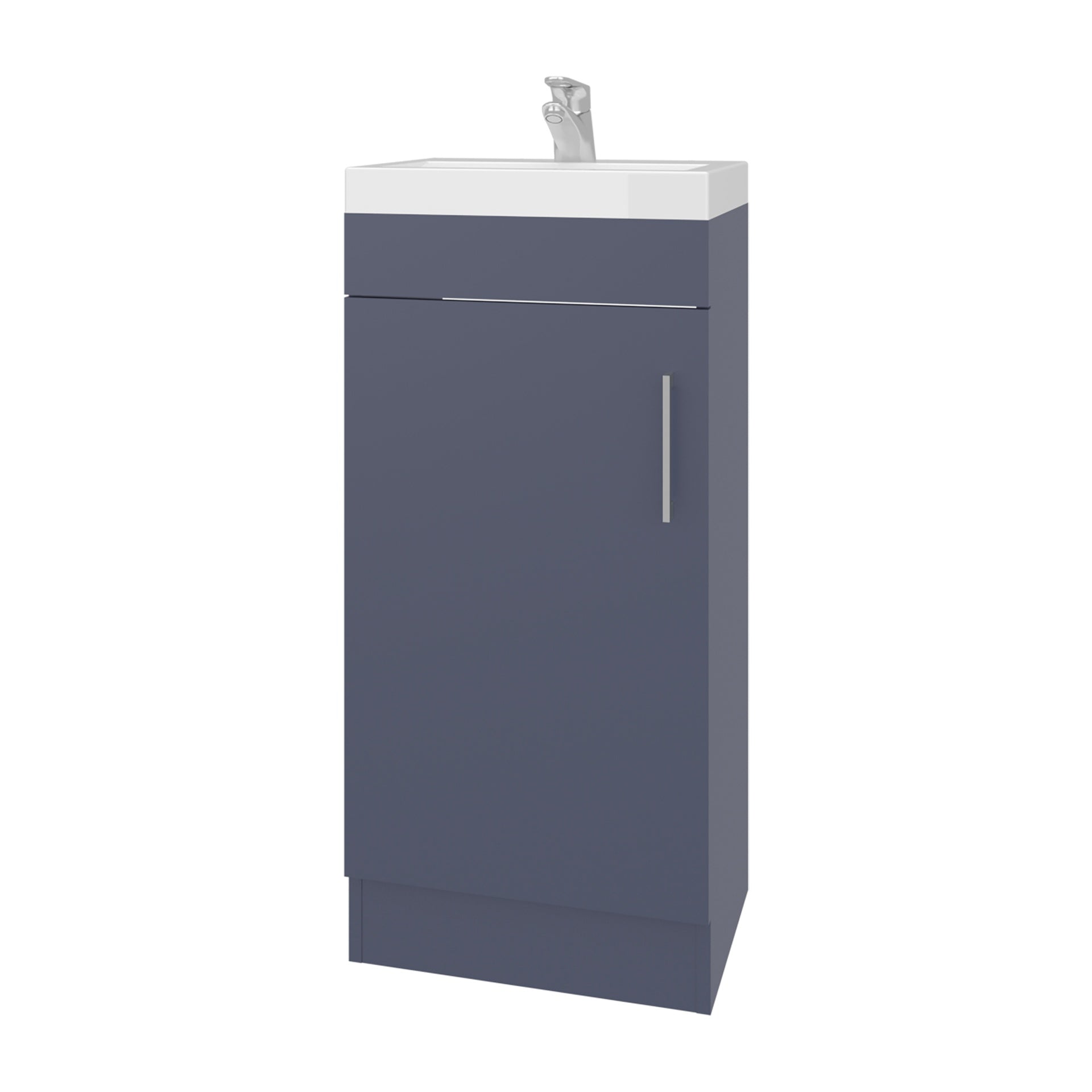 Vanity 32.6" H, 1 Door, 1 Shelf, Alby Blue - Bathroom