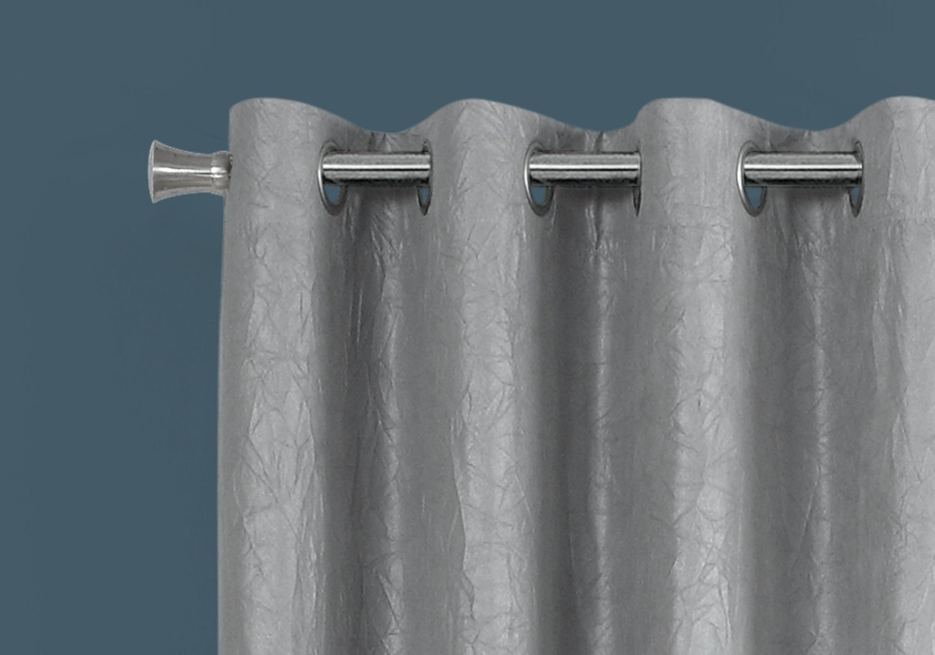 Curtain Panel, 2pcs Set, 54"w X 95"l, Room Darkening, Grommet, Living Room, Bedroom, Kitchen, Grey Micro Suede, Contemporary, Modern