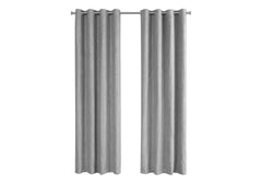 Curtain Panel, 2pcs Set, 54"w X 95"l, Room Darkening, Grommet, Living Room, Bedroom, Kitchen, Grey Micro Suede, Contemporary, Modern