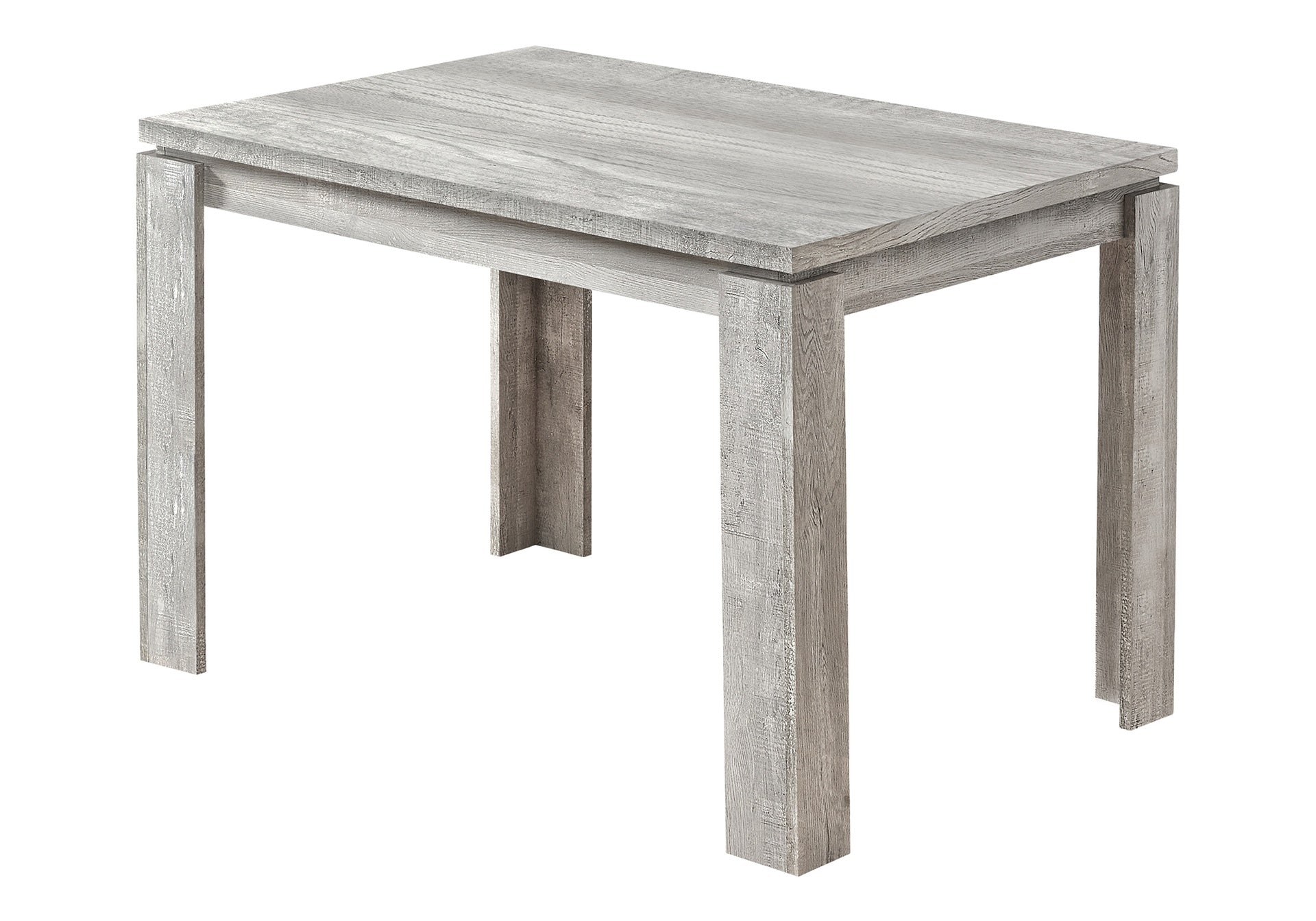Dining Table, 48" Rectangular, Small, Kitchen, Dining Room, Grey Laminate, Contemporary, Modern