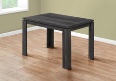 Dining Table, 48" Rectangular, Small, Kitchen, Dining Room, Black Laminate, Contemporary, Modern