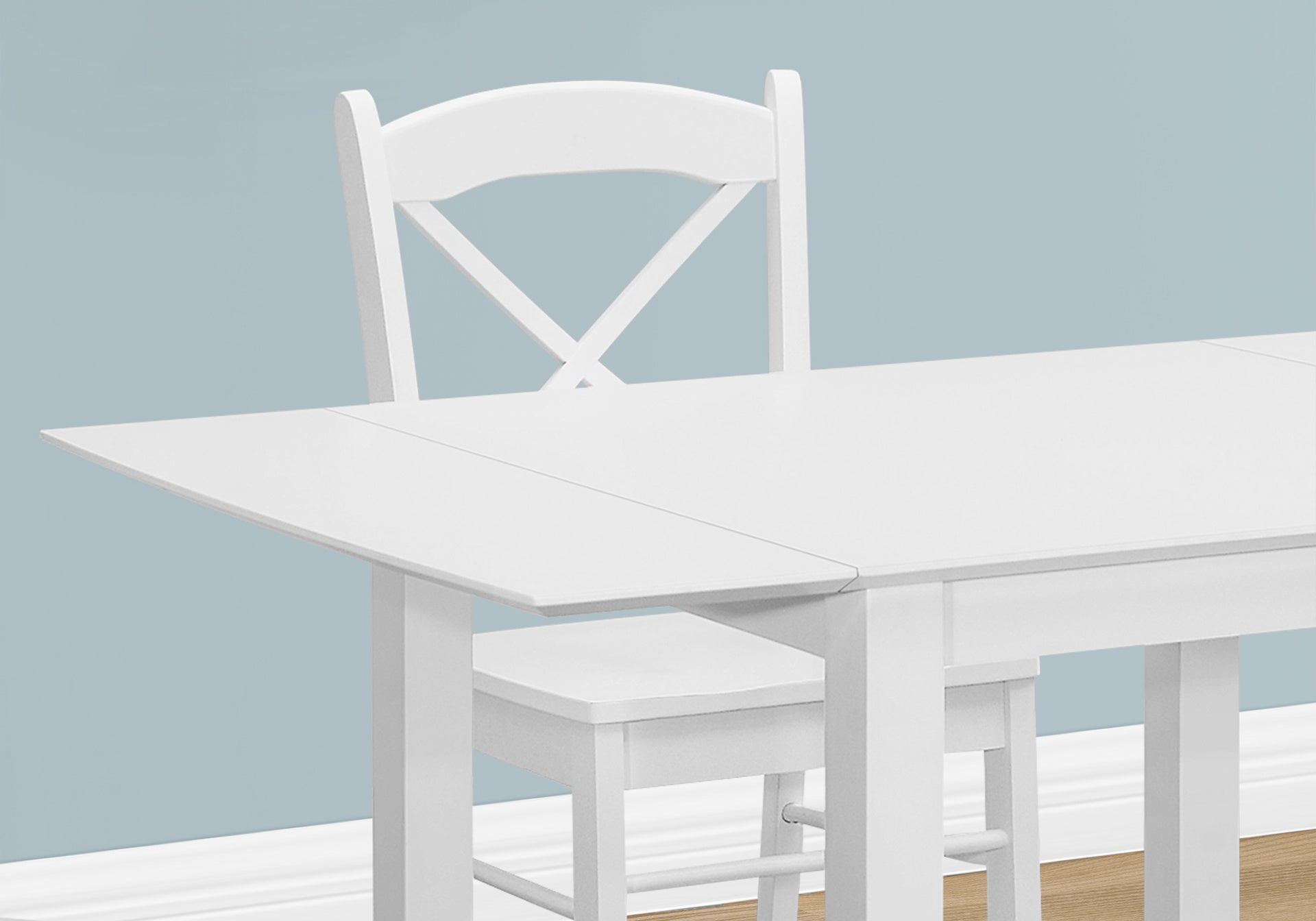Dining Chair, Set Of 2, Side, Kitchen, Dining Room, White, Wood Legs, Transitional