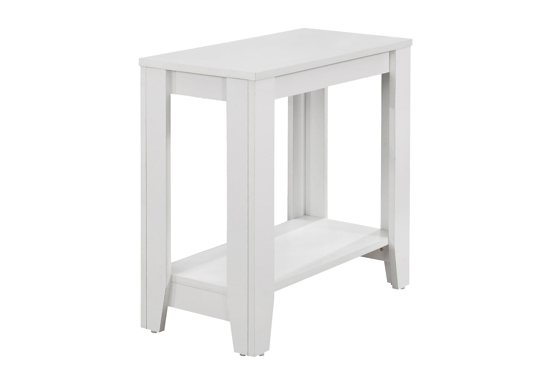 Accent Table, Side, End, Nightstand, Lamp, Living Room, Bedroom, White Laminate, Transitional