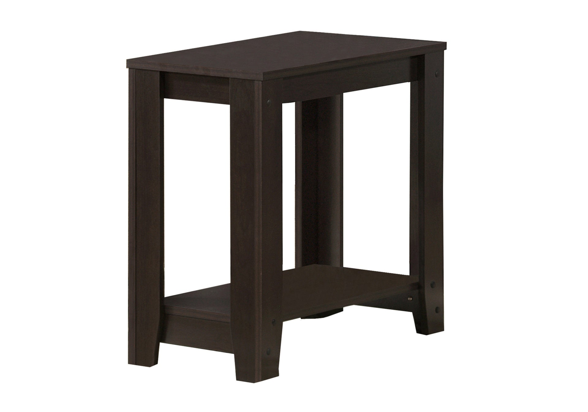 Accent Table, Side, End, Nightstand, Lamp, Living Room, Bedroom, Brown Laminate, Transitional