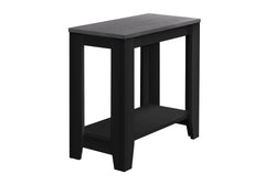 Accent Table, Side, End, Nightstand, Lamp, Living Room, Bedroom, Black And Grey Laminate, Transitional