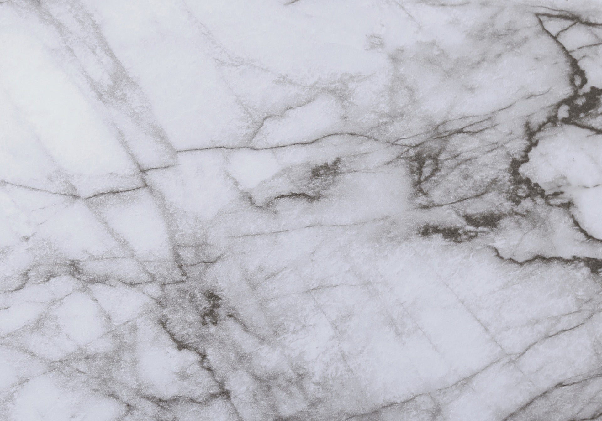 Accent Table, C-shaped, End, Side, Snack, Living Room, Bedroom, White Marble Look Laminate, Black Metal, Contemporary, Modern