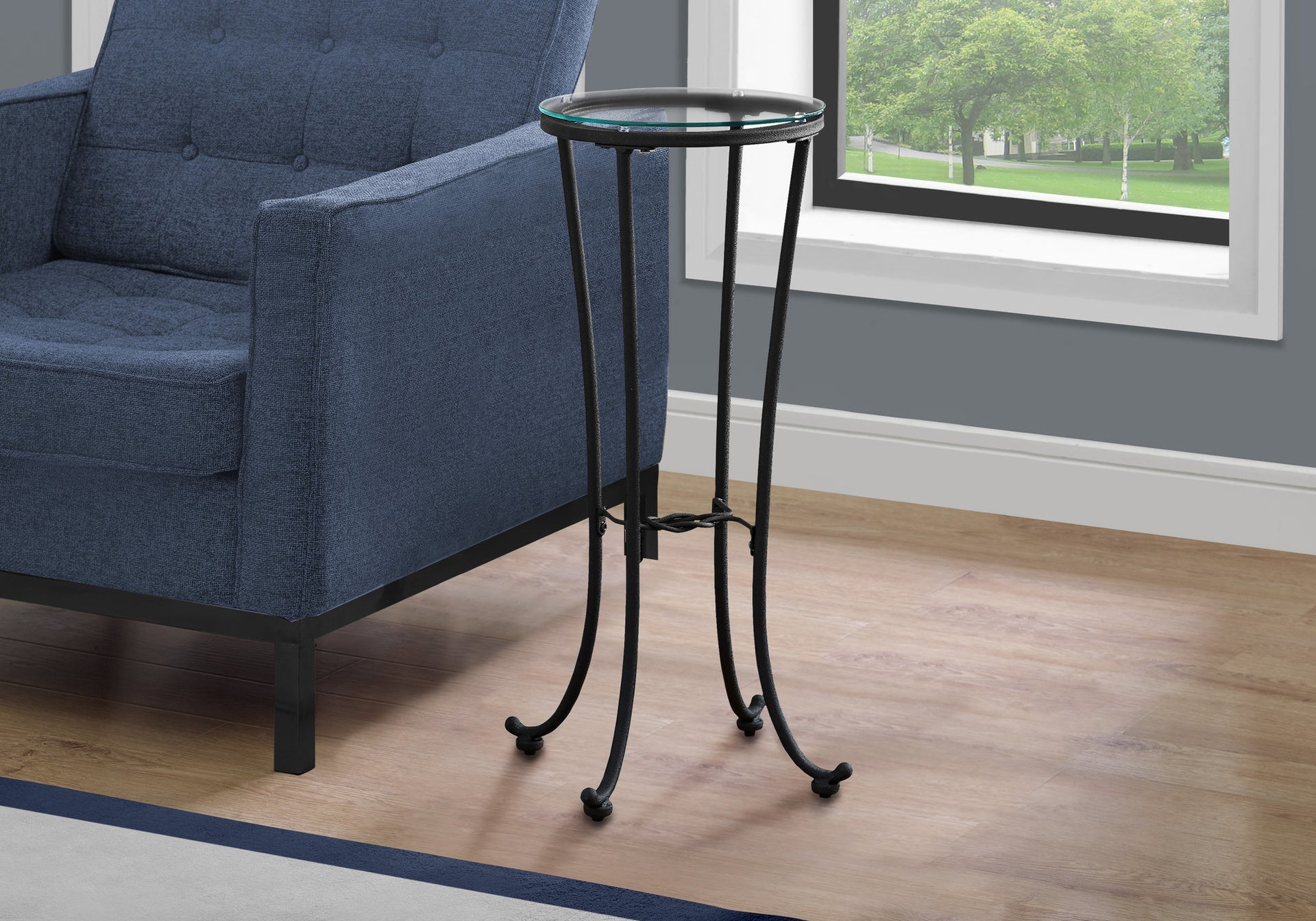 Accent Table, Side, End, Plant Stand, Round, Living Room, Bedroom, Contemporary, Modern