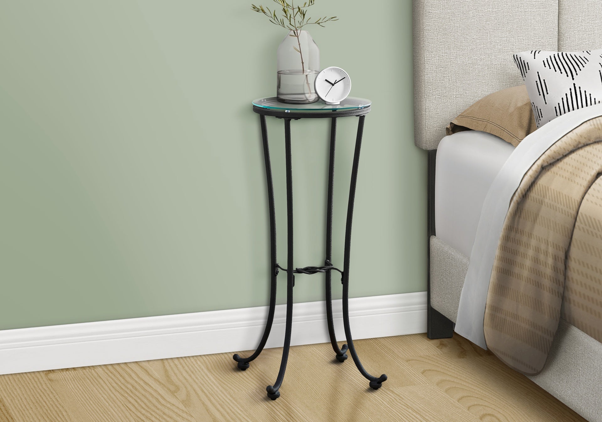 Accent Table, Side, End, Plant Stand, Round, Living Room, Bedroom, Contemporary, Modern