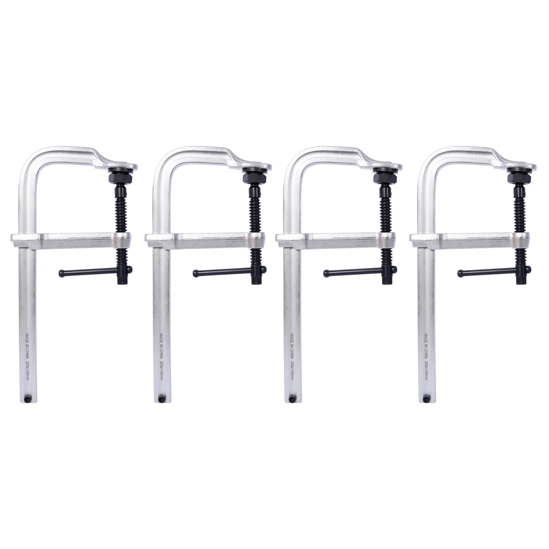 Heavy-Duty F-Clamp,Removable Swivel Pad, Deep Throat F Clamp 5-1/2", Heavy Duty Bar Clamp for Welding,12"x5 1/2" ,4 pcs pack