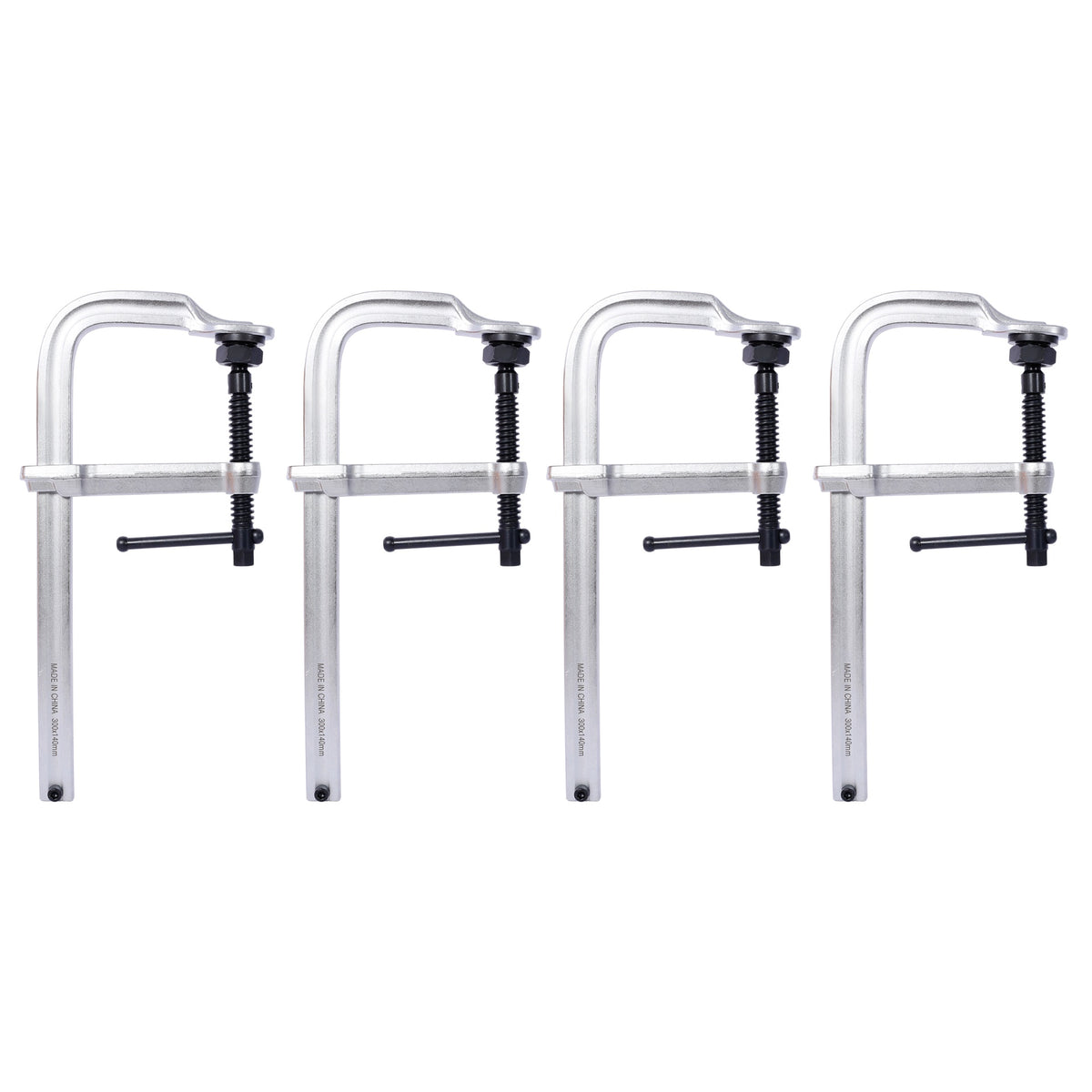 Heavy-Duty F-Clamp,Removable Swivel Pad, Deep Throat F Clamp 5-1/2", Heavy Duty Bar Clamp for Welding,12"x5 1/2" ,4 pcs pack