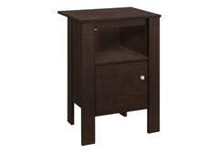 Accent Table, Side, End, Nightstand, Lamp, Storage, Living Room, Bedroom, Brown Laminate, Transitional