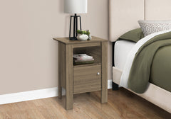 Accent Table, Side, End, Nightstand, Lamp, Storage, Living Room, Bedroom, Brown Laminate, Transitional