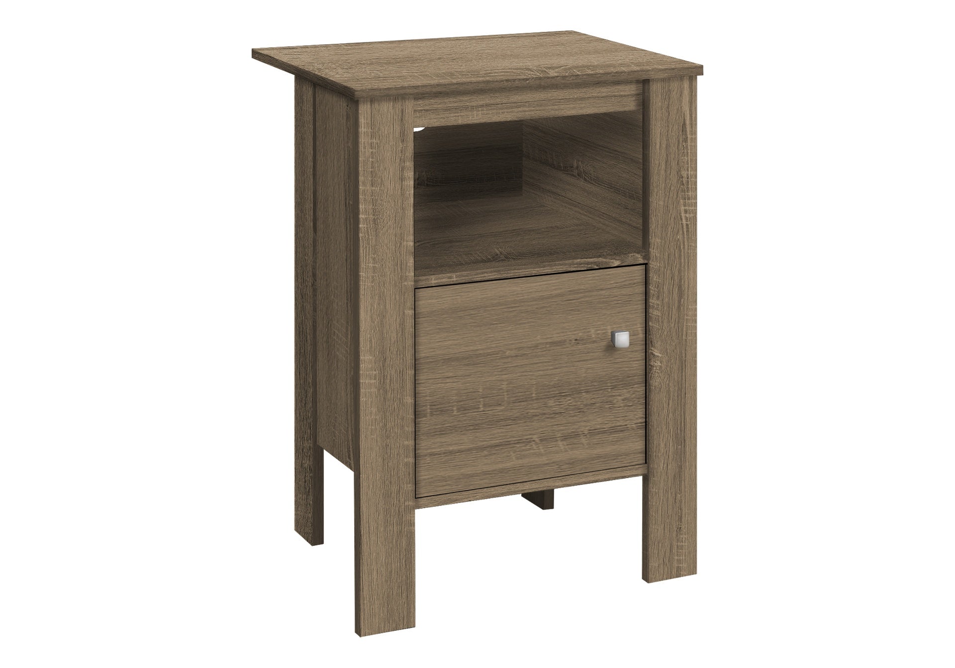 Accent Table, Side, End, Nightstand, Lamp, Storage, Living Room, Bedroom, Brown Laminate, Transitional