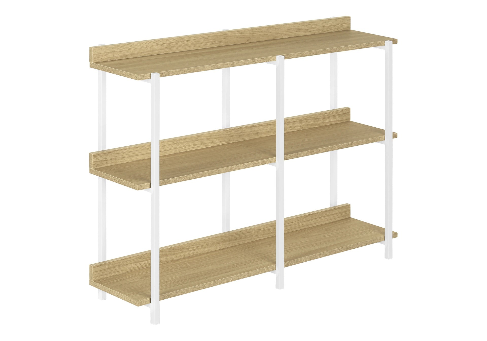 Accent Table, Console, Entryway, Narrow, Sofa, Living Room, Bedroom, Natural Laminate, Black Metal, Contemporary, Modern