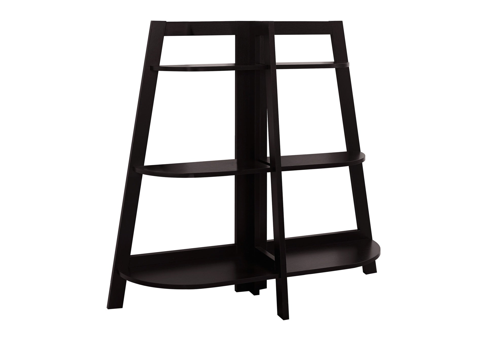 Bookshelf, Bookcase, Etagere, 3 Tier, 48"h, Office, Bedroom, Brown Laminate, Contemporary, Modern