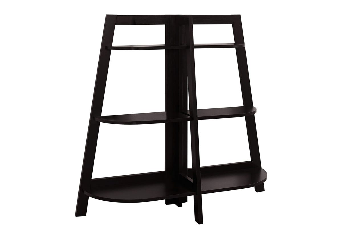Bookshelf, Bookcase, Etagere, 3 Tier, 48"h, Office, Bedroom, Brown Laminate, Contemporary, Modern